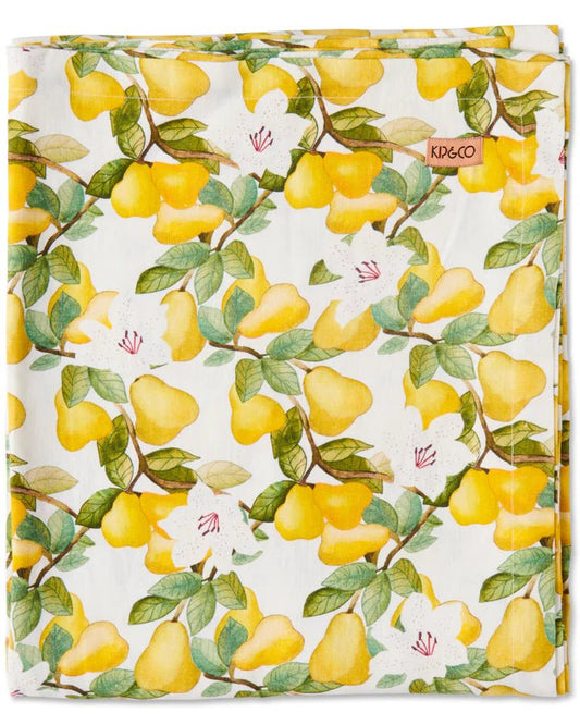 Summer Lily White rectangle tablecloth - Papilio & Flos